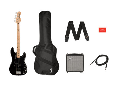 Squier By Fender Affinity Series Precision Bass PJ Pack MN Black 
