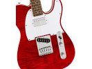 Squier By Fender Affinity Tele FMT SH LRL WPG Crimson Red Transparent  