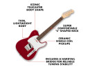 Squier By Fender Debut Series Tele LRL WPG Dakota Red 
