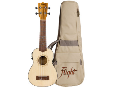 Flight DUS320CEQ SP/ZEB Electro-Acoustic Soprano Ukulele Flight DUS320CEQ SP/ZEB Electro-Acoustic Soprano Ukulele