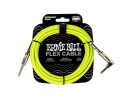Ernie Ball 6465 Flex Instrument Cable Straight/Angle 10ft - Green