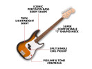 Squier By Fender Debut P Bass  LRL 2-Color Sunburst 