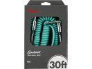 Fender Contour 30ft Coiled Cable Sherwood Green  
