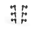 D'Addario PWAT-332L Auto-Trim Locking Tuning Machines 3 Per side Black 
