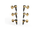 D'Addario PWAT-333L Auto-Trim Locking Tuning Machines 3 Per side Gold 