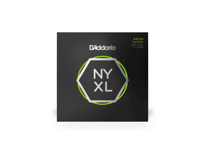 D'Addario 45-125 Light Top/Medium Bottom Long Scale 5-String Bass Strings NYXL45125 