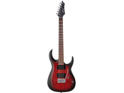Cort X100 OPBB Open Pore Black Cherry Burst 