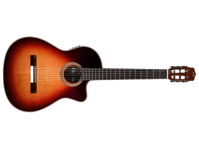 Cordoba Fusion Orchestra CE TDB Teardrop Burst 