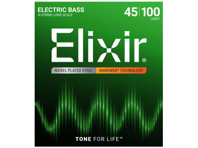 Elixir 14052 Light 45-100 Nanoweb Long Scale 4-String 