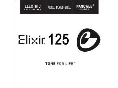 Elixir 15425 Super Light B .125 Anti-Rust Nanoweb Single String 
