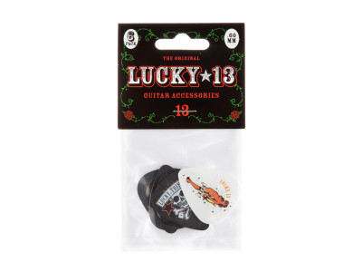 Jim Dunlop L13BP LUCKY 13PICK .60MM ASSORTMENT 1 - 6 PACK 