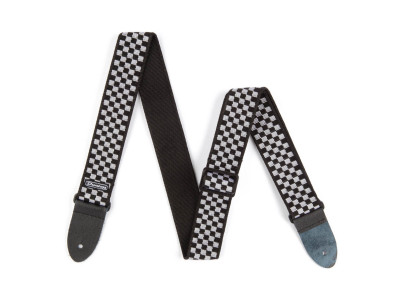 Jim Dunlop D3831BK DUNLOP CLASSIC BLACK WHITE CHECK STRAP 
