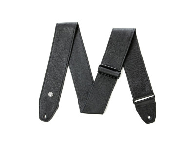 Jim Dunlop BMF15BK BMF TRI-GLIDE LEATHER BLACK STRAP 