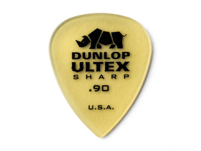 Jim Dunlop 433-090 ULTEX SHARP PICK .90MM 6-pack 