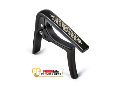 Jim Dunlop 63CBKC TRIGGER FLY CAPO CELTIC KNOT EDITION CURVED - BLACK 