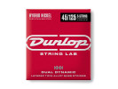 Jim Dunlop DBHYN45125 DUAL DYNAMIC LAYERED TWIN ALLOY HYBRID WOUND NICKEL BASS STRINGS 45-125 | 5-STRING 