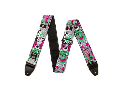 Jim Dunlop ILD14 ILOVEDUST MNEMONIC FUZZ STRAP Jim Dunlop ILD14 ILOVEDUST MNEMONIC FUZZ STRAP