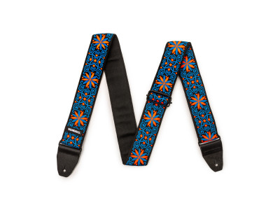 Jim Dunlop JH25 JIMI HENDRIX BLACKLIGHT FILLMORE BLUE STRAP 