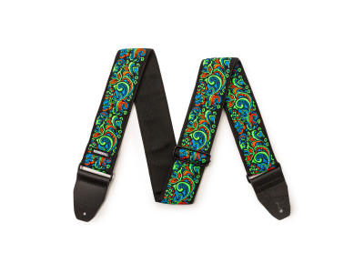 Jim Dunlop JH27 JIMI HENDRIX BLACKLIGHT LOVE DROPS BLUE STRAP Jim Dunlop JH27 JIMI HENDRIX BLACKLIGHT LOVE DROPS BLUE STRAP