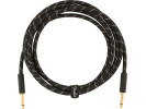 Fender PRIBOR Deluxe Series Tweed Instrument Cables Black Tweed 10ft Fender PRIBOR Deluxe Series Tweed Instrument Cables Black Tweed 10ft