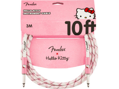 Fender PRIBOR x Hello Kitty White Pink Woven Cable Fender PRIBOR x Hello Kitty White Pink Woven Cable