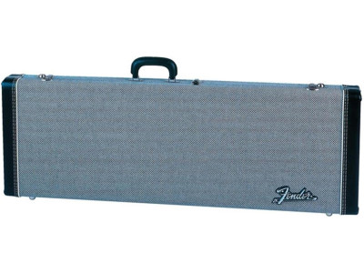 Fender PRIBOR Deluxe Stratocaster/Telecaster Case, Black Tweed w/ Black Interior 