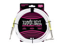 Ernie Ball 6049 Classic Instrument Cable Straight/Angle 10ft - White  