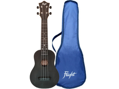 Flight TUS35 Black Travel Soprano Ukulele 