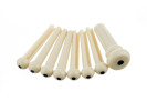 Fender PRIBOR Acoustic Bridge Pin Set, Ivory with Black Dot  
