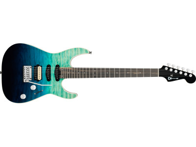 Charvel Pro-Mod Plus Dinky DK24 HSS 2PT QM Blue Curacao 