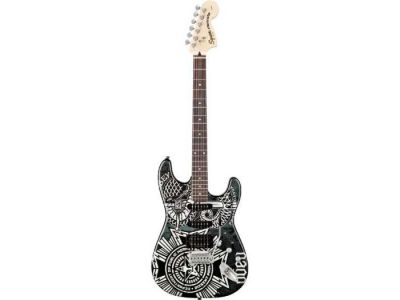 Squier By Fender Obey Graphic Strat HSS - RW - Dissent ** Dissent