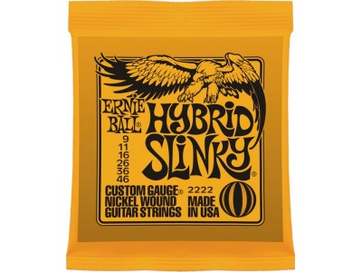 Ernie Ball P02222 HYBRID SLINKY NICKEL WOUND 9-46 