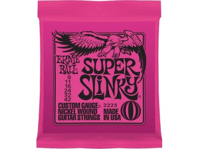 Ernie Ball P02223 SUPER SLINKY NICKEL WOUND 9-42 