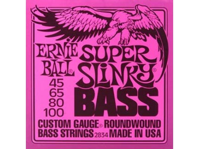 Ernie Ball P02834 SUPER SLINKY NICKEL WOUND 45-100 