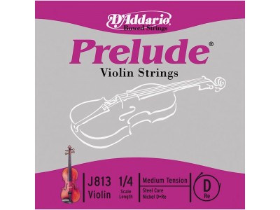 D'Addario J813 1/4M PRELUDE VIOLIN D 1/4 MED 