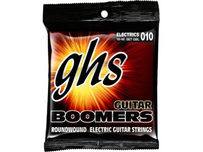 GHS Strings GBL - strings for Electric Guitar Boomers Roundwound Light. .010 - .046 