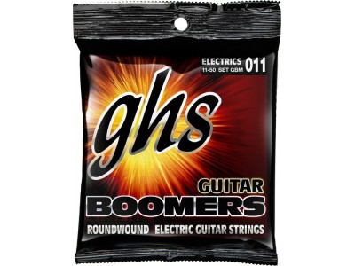 GHS Strings GBM - strings for Electric Guitar Boomers Roundwound Medium. .011 - .050 